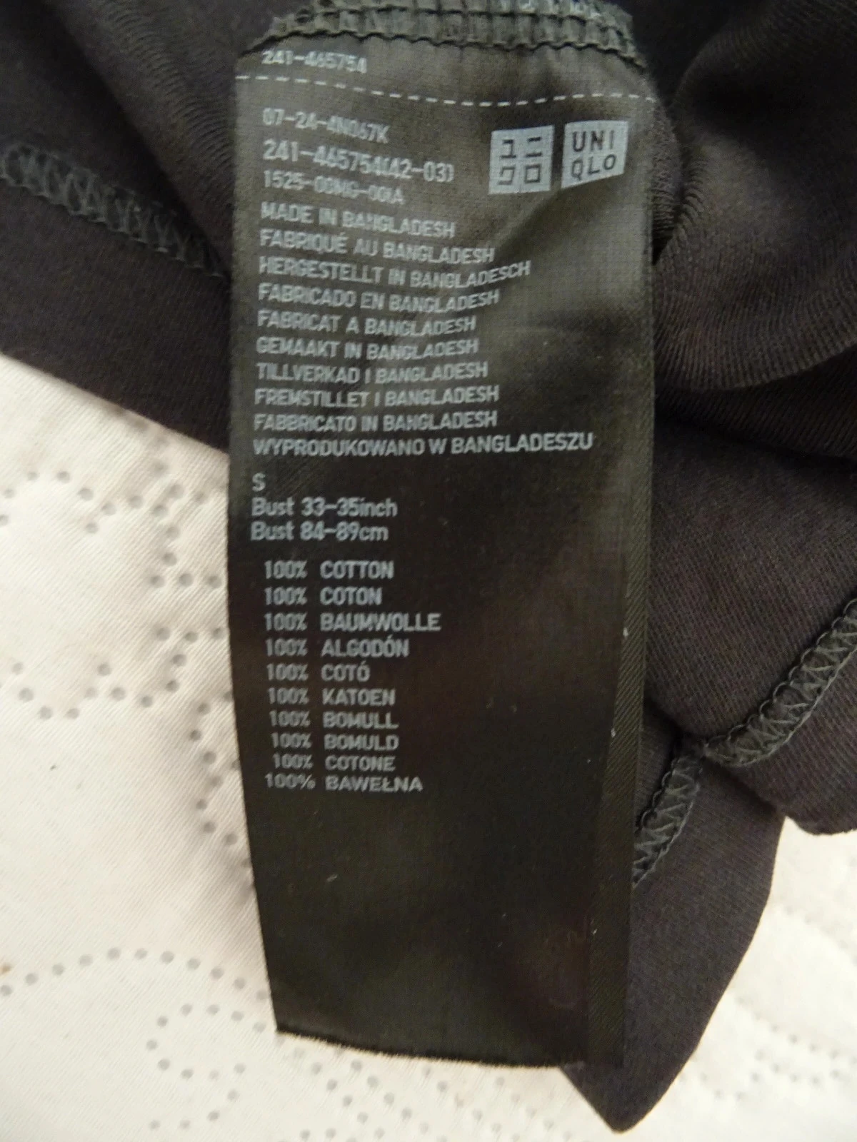 Camiseta preta Uniqlo tamanho S – photo 3